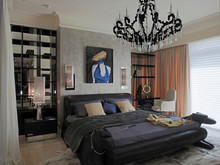 Квартира &laquo;&raquo;, спальня . Фото № 22337, автор Дом-А 