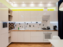 Квартира «», кухня . Фото № 22590, автор TABOORET Interiors Lab