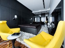 Квартира &laquo;&raquo;, спальня . Фото № 22600, автор Geometrix  