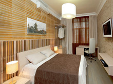 Квартира &laquo;&raquo;, спальня . Фото № 22645, автор архитектурная мастерская Мартынова и Гатиловой  