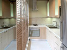 Квартира «», кухня . Фото № 22644, автор архитектурная мастерская Мартынова и Гатиловой  