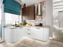 Квартира «», кухня . Фото № 22745, автор Шперлинг Алексей, Шперлинг Анастасия