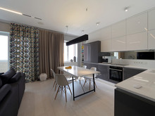 Квартира «Квартира для молодой семьи», кухня . Фото № 22825, автор Архитектурное Бюро Патрушевых Евгений и Ирина