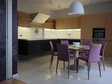 Квартира «», кухня . Фото № 22835, автор Архитектурное Бюро Патрушевых Евгений и Ирина