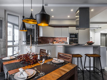 Квартира «», кухня . Фото № 22844, автор Волкова Арина