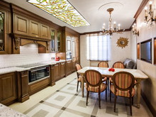 Квартира «Английская классика», кухня . Фото № 23214, автор Филиппов Алексей