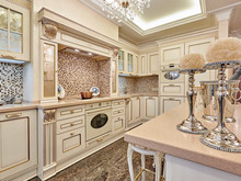 Квартира «Четырехкомнатная квартира в ЖК Золотые ключи», кухня . Фото № 23385, автор Моссур Оксана