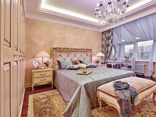 Квартира &laquo;Четырехкомнатная квартира в ЖК Золотые ключи&raquo;, спальня . Фото № 23389, автор Моссур Оксана