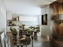 Квартира «», кухня . Фото № 23483, автор Арх. ПРЕДМЕТ 