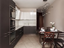 Квартира «Артековская», кухня . Фото № 23548, автор SunWave Studio Светлана