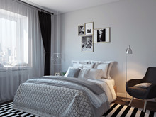 Квартира &laquo;Квартира в скандинавском стиле&raquo;, спальня . Фото № 23765, автор Ельникова Дарья