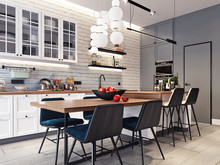 Квартира «Апартаменты в Загребе (50 кв.м.)», кухня . Фото № 23897, автор Entalcev Konstantin