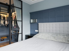 Квартира &laquo;Квартира на Рочдельской&raquo;, спальня . Фото № 23996, автор Soul Concrete 