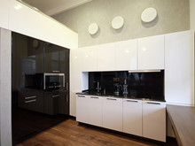 Квартира «Парк Мира», кухня . Фото № 24005, автор Soul Concrete 