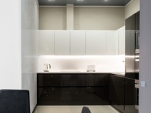 Квартира «Интерьеры квартиры на ул.Мосфильмовская», кухня . Фото № 24042, автор Серов Егор