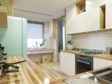 Квартира «#Нордический шик», кухня . Фото № 24108, автор Крыгина Татьяна