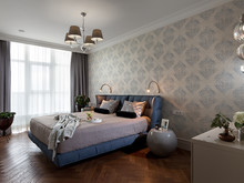 Квартира &laquo;Изумрудные акценты&raquo;, спальня . Фото № 24170, автор Круглова Виктория, Дианова Ирина