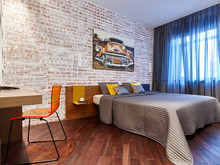 Квартира &laquo;Молодежный Loft&raquo;, спальня . Фото № 24178, автор Камышева Светлана