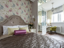 Квартира &laquo;Квартира 50 м2 в Москве &raquo;, спальня . Фото № 24202, автор Хатисашвили Ната