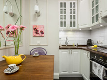 Квартира «Квартира 50 м2 в Москве », кухня . Фото № 24206, автор Хатисашвили Ната