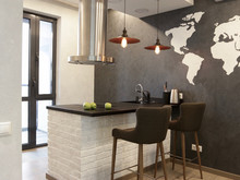 Квартира «В стиле Лофт в Сколково», кухня . Фото № 24209, автор SPACE FOR LIFE SPACE FOR LIFE