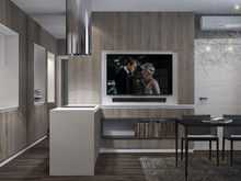 Квартира «Квартира в ЖК RIVER PARK», кухня . Фото № 24213, автор Потемкина Елена