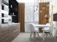 Квартира «Квартира в ЖК Завидное», кухня . Фото № 24255, автор Потемкина Елена