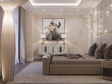 Квартира &laquo;Квартира в ЖК TRIUMPH PALACE&raquo;, спальня . Фото № 24287, автор Потемкина Елена