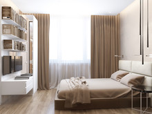 Квартира &laquo;Квартира в ЖК Новопеределкино&raquo;, спальня . Фото № 24296, автор Потемкина Елена