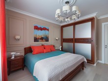 Квартира &laquo;Интерьер квартиры на набережной в городе Екатеринбург&raquo;, спальня . Фото № 24323, автор Ивлева Валентина