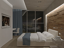 Квартира &laquo;Апартаменты в ЖК Красный&raquo;, спальня . Фото № 24326, автор Потемкина Елена