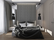 Квартира &laquo;Квартира на Кантемировской&raquo;, спальня . Фото № 24332, автор Потемкина Елена