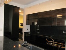 Квартира «Квартира в Москве в Шмитовском проезде в стиле минимализм. Для проживания семьи из 3-х человек.», кухня . Фото № 24340, автор Долгова Анастасия