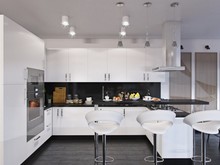 Квартира «Контемпорари», кухня . Фото № 24355, автор ComfortStyle 