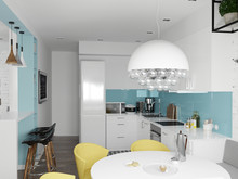 Квартира «Кухня, объединенная с гостиной», кухня . Фото № 24471, автор Пархоменко Олеся