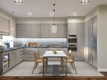 Квартира «Благородная классика», кухня . Фото № 24543, автор Скутова Елена