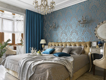 Квартира &laquo;Квартира в Москве 102м2. Новый взгляд на классику.&raquo;, спальня . Фото № 24592, автор INSTATUS Студия интерьеров