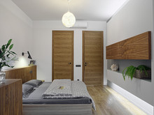 Квартира &laquo;Квартира в экостиле (Троицк)&raquo;, спальня . Фото № 24613