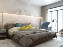 Квартира &laquo;Квартира 95 кв.м Санкт-Петербург&raquo;, спальня . Фото № 24684, автор Логвинова  Екатерина 