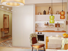 Квартира «Коммунарка-27м2», кухня . Фото № 24753, автор Лидия 