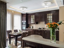 Квартира «Современный интерьер квартиры площадью 120 кв.м», кухня . Фото № 24801, автор Design Interio 