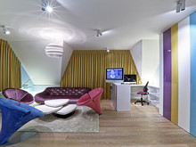 Квартира &laquo;Байкальские ночи &raquo;, спальня . Фото № 24819, автор AB-architects architects