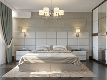 Квартира &laquo;Игра контраста&raquo;, спальня . Фото № 24868, автор Дедкова  Анна