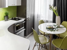 Квартира «Green Mania», кухня . Фото № 24947, автор Поздняков Иван