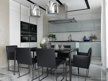 Квартира «Shades of blue», кухня . Фото № 24962, автор Поздняков Иван