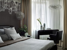 Квартира &laquo;Shades of blue&raquo;, спальня . Фото № 24963, автор Поздняков Иван