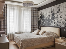 Квартира &laquo;Однокомнатная квартира в ЖК Wellton Park&raquo;, спальня . Фото № 25021, автор Новинский Михаил