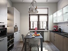 Квартира «ИНДУСТРИЯ КОМФОРТА», кухня . Фото № 25047, автор Алёны Чекалиной Дизайн студия