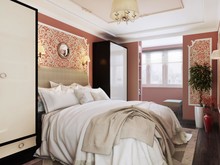 Квартира &laquo;КРАСКИ ЖИЗНИ&raquo;, спальня . Фото № 25076, автор Алёны Чекалиной Дизайн студия