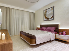 Квартира &laquo;Атмосферный минимализм&raquo;, спальня . Фото № 25146, автор Art-i-Сhok 